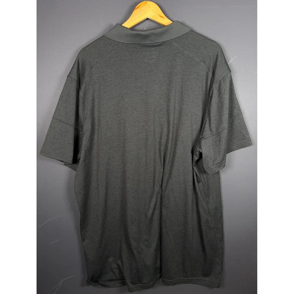 Nike Georgia Bulldogs Dri-FIT Polo Shirt Mens XXL Gray Short Sleeve Logo